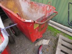 STARKE ARVID HEAVY DUTY RUBBLE/MUCK BARROW. 750KG RATED, YEAR 2016 BUILD.