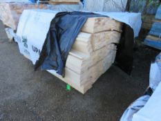 LARGE PACK OF UNTREATED TIMBER FENCE CLADDING BOARDS. SIZE: 1.8M LENGTH X 70MM WIDTH X 19MM D