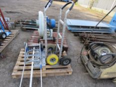 3 X ALUMINIUM SACK BARROWS. THIS LOT IS SOLD UNDER THE AUCTIONEERS MARGIN SCHEME, THEREFORE NO VAT W