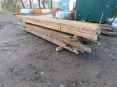 STACK OF ASSORTED DENAILED PRE USED TIMBER, 4X2 AND 9X2 9FT - 12FT APPROX. 42NO PIECES APPROX. NO VA