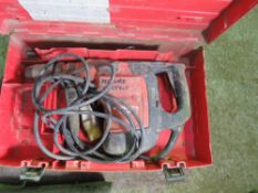 HILTI TE76 BREAKER DRILL IN A CASE, 110VOLT POWERED.THIS LOT IS SOLD UNDER THE AUCTIONEERS MARGIN SC