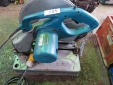 MAKITA 110VOLT METAL CROSS CUT SAW. SOLD UNDER THE AUCTIONEERS MARGIN SCHEME THEREFORE NO VAT WILL B