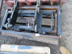FORKLIFT CARRIAGE PLUS A SET OF FORKLIFT TINES.
