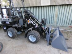 WOLF MINI LOADER, YEAR 2021, SN:201101 C/W BUCKET AND FORKS. 0.9REC HOURS. WHEN TESTED WAS SEEN TO