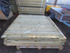 STACK OF 8 X ASSORTED FENCE PANELS.