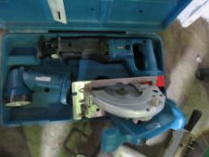 3 X BATTERY TOOLS: RECIP SAW, TORCH, CIRCULAR SAW. EXECUTOR SALE. SOLD UNDER THE AUCTIONEERS MARGIN