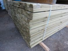 PACK OF VENETIAN SLATS/FENCE CLADDING TIMBER, PRESSURE TREATED. SIZE: 1.83M LENGTH, 45MM WIDTH X 16