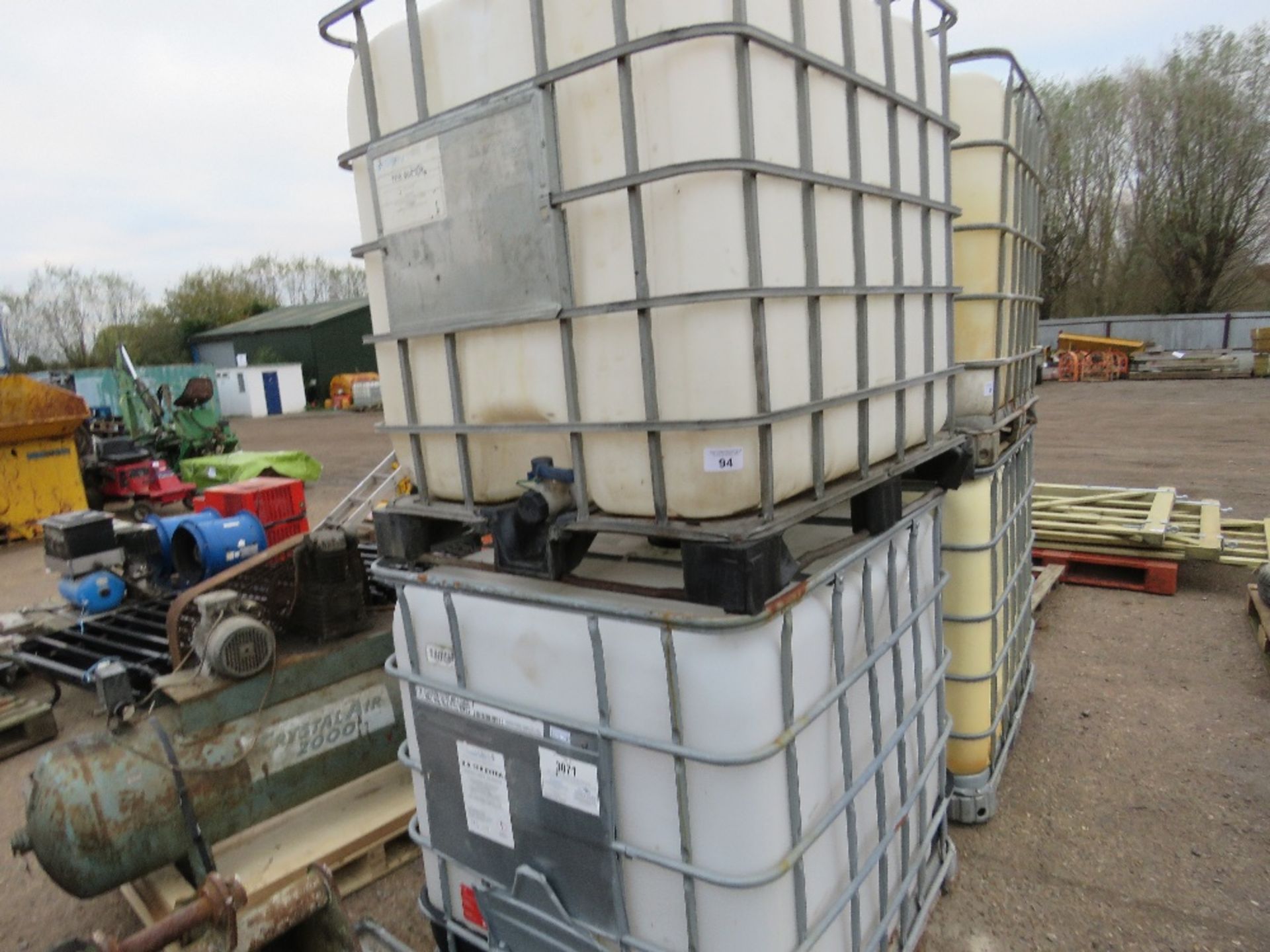 2 X IBC FLUID CONTAINERS.