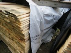 LARGE PACK OF UNTREATED SHIPLAP TIMBER FENCE CLADDING BOARDS. SIZE: 2.1M LENGTH X 100MM WIDTH AP