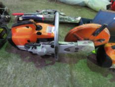 STIHL TS400 PETROL CUT OFF SAW WITH DISC. SOLD UNDER THE AUCTIONEERS MARGIN SCHEME THEREFORE NO VAT