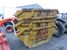STACK OF 4 X CHAIN LIFT SKIPS, FLOORS LOOKED SOUND FROM INITIAL INSPECTION.