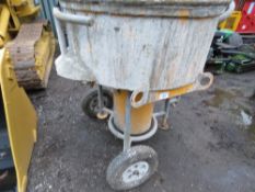 BARON 3PHASE FORCED ACTION TUB MIXER. DIRECT FROM LOCAL COMPANY BEING SURPLUS TO REQUIREMENTS. WORKI