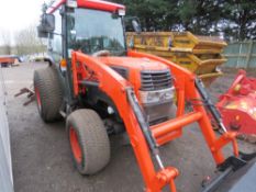 KUBOTA L5030 4WD TRACTOR WITH LOADER AND BUCKET. REG:PO55 KVU (LOG BOOK TO APPLY FOR). SN:37647. WHE