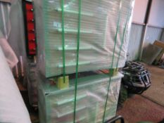 STACK OF 2 X MULTI DRAWED WORKSHOP TOOL CABINETS WITH SIDE CUPBOARD. SINGLE BANK OF DRAWERS. UNUSED