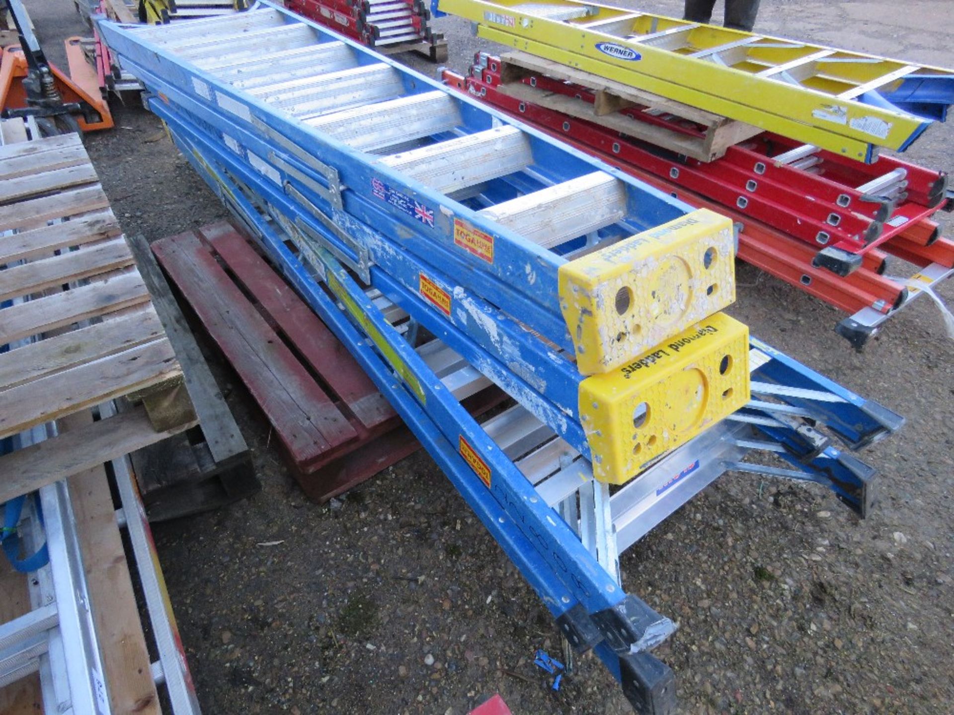 4 X BLUE GRP STEP LADDERS. - Image 2 of 3