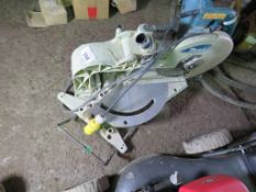 MAKITA 110VOLT MITRE SAW.THIS LOT IS SOLD UNDER THE AUCTIONEERS MARGIN SCHEME, THEREFORE NO VAT WILL