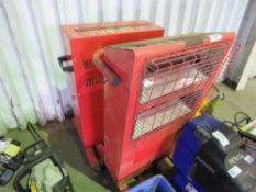 2 X 240VOLT RED RAD HEATERS.