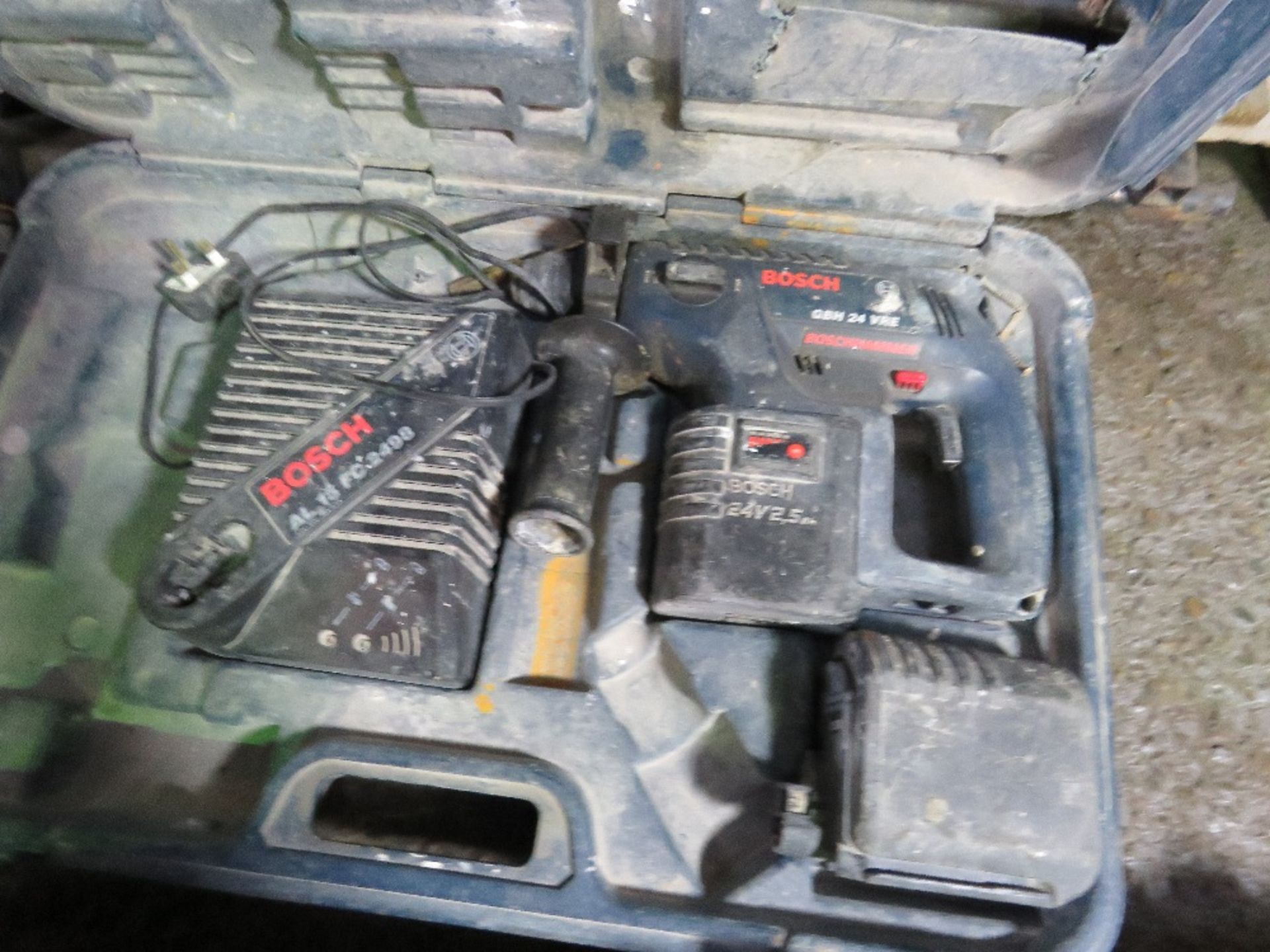 BOSCH 24VOLT BATTERY DRILL SET.