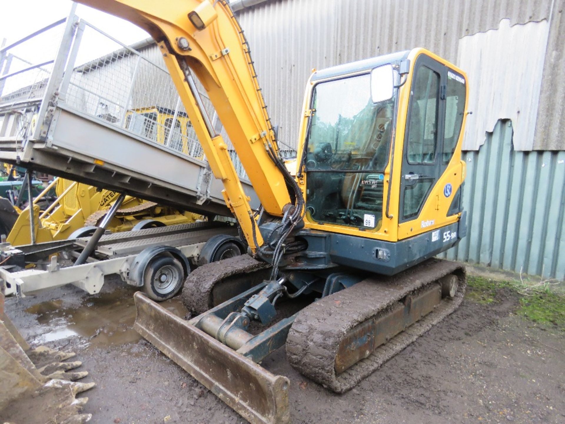 HYUNDAI ROBEX 55-9A RUBBER TRACKED EXCAVATOR, YEAR 2017 BUILD, 5500KG RATED, SET OF 3 BUCKETS, ADDIT