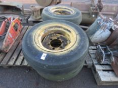 4 X 10.5/80-18 6 STUD IMPLEMENT/TRAILER WHEELS AND TYRES.