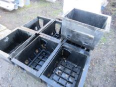 PALLET CONTAINING 7 X CAST IRON MANHOLE BOXES. THIS LOT IS SOLD UNDER THE AUCTIONEERS MARGIN SCHEME,