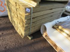 LARGE BUNDLE OF PRESSURE TREATED HIT AND MISSTIMBER CLADDING: 1.2M LENGTH X 10CM WIDTH APPROX.