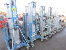GENIE SLA25 MANUAL OPERATED MATERIAL LIFT UNIT. NO FORKS. DIRECT FROM LOCAL COMPANY.