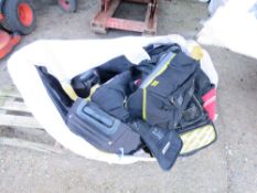 BULK BAG CONTAINING ASSORTED EMPTY TOOL BAGS ETC.