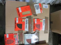 LARGE BOX OF SANDING DISCS/PADS ETC, SOURCED FROM SHOP CLOSURE.