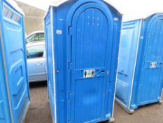 PORTABLE SITE TOILET. PLEASE SEE IMAGES FOR CONDITION AND TO SEE FITTED EQUIPMENT. THIS LOT IS SOLD