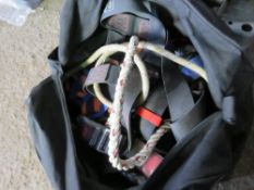 BAG OF CLIMBING HARNESS, UNTESTED. SOLD UNDER THE AUCTIONEERS MARGIN SCHEME THEREFORE NO VAT WILL BE