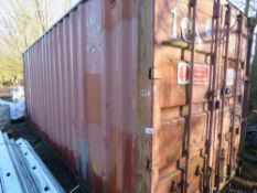 20FT CONTAINER STORE, RE-SKINNED ROOF. THIS LOT IS SOLD UNDER THE AUCTIONEERS MARGIN SCHEME, THEREFO