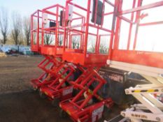 HYBRID HBP3.6 RED BATTERY POWERED ACCESS PLATFORM, 3.6M MAX WORKING HEIGHT. PN:E04/10268. WHEN TESTE