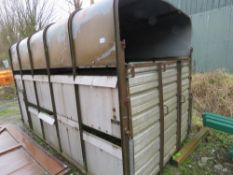 IFOR WILLIAMS TYPE DEMOUNTABLE LIVESTOCK BODY, 12FT X 6FT6" APPROX. NO VAT ON HAMMER PRICE.