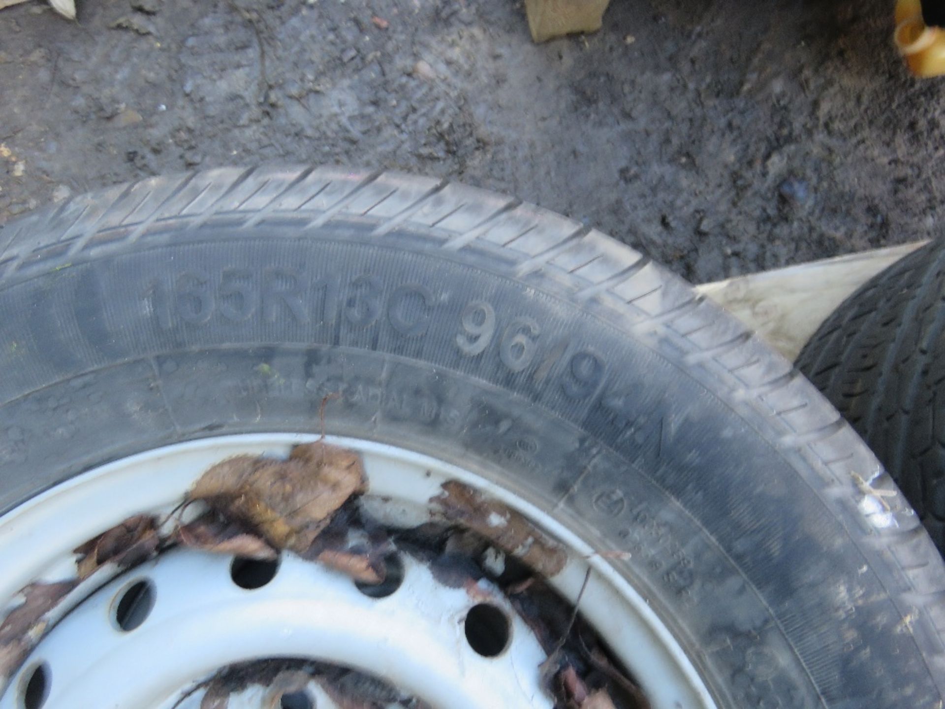 4 X WHEELS AND TYRES 165R13 4 STUD - Image 2 of 2