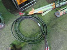 HYDRAULIC BREAKER HOSES. NO VAT CHARGED ON THE HAMMER PRICE OF THIS LOT.