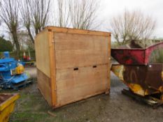 WOODEN PACKING CASE, 7FT X 7FT X 2.15M HEIGHT APPROX. THIS LOT IS SOLD UNDER THE AUCTIONEERS MARGIN