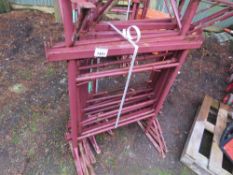 10 X LARGE BUILDER'S TRESTLE STANDS. THIS LOT IS SOLD UNDER THE AUCTIONEERS MARGIN SCHEME, THEREFORE