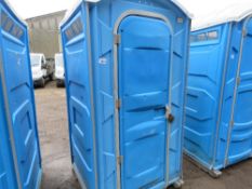 PORTABLE SITE TOILET. PLEASE SEE IMAGES FOR CONDITION AND TO SEE FITTED EQUIPMENT. THIS LOT IS SOLD