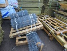 3 ROLLS OF ASSORTED FENCING WIRE.