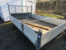 INGIMEX DROP SIDE TRUCK BODY, 11FT LENGTH APPROX. NO VAT ON HAMMER PRICE.
