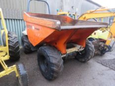 bid increment now £50...TEREX PT6000 STRAIGHT TIP SITE DUMPER, YEAR 2004.