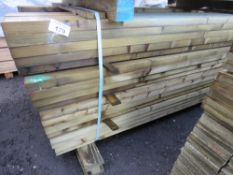 PACK OF PROFILED FENCING RAILS 70MM X 35MM APPROX.