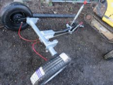 BRAKED TRAILER CHASSIS 4FT TOTAL WIDTH APPROX, UNUSED.