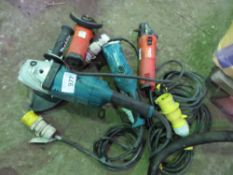 4 X ANGLE GRINDERS: 2 X HILTI, 2 X MAKITA.