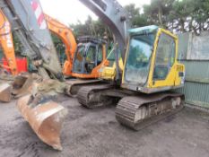 VOLVO EC140BLC TRACKED 14 TONNE EXCAVATOR, YEAR 2005 BUILD. 8334 REC HOURS. SUPPLIED WITH 1NO BUCKET