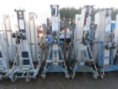 GENIE SL20 MANUAL OPERATED MATERIAL LIFT UNIT. WITH FORKS. DIRECT FROM LOCAL COMPANY.