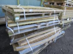 STACK OF ASSORTED TIMBER FENCE PANELS, 13NO APPROX.