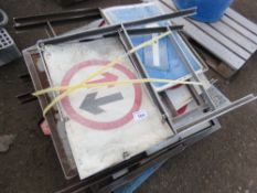 ASSORTED METAL ROAD SIGNS. THIS LOT IS SOLD UNDER THE AUCTIONEERS MARGIN SCHEME, THEREFORE NO VAT WI