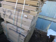 2 X PALLETS OF SHIPLAP PRESSURE TREATED FENCE CLADDING TIMBER BOARDS. 1.05M LENGTH X 95MM WIDTH APP